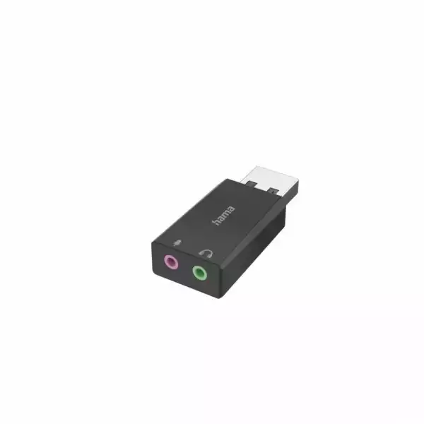 HAMA Външна звукова карта USB-А, 2 x 3.5 mm аудио жак, стерео