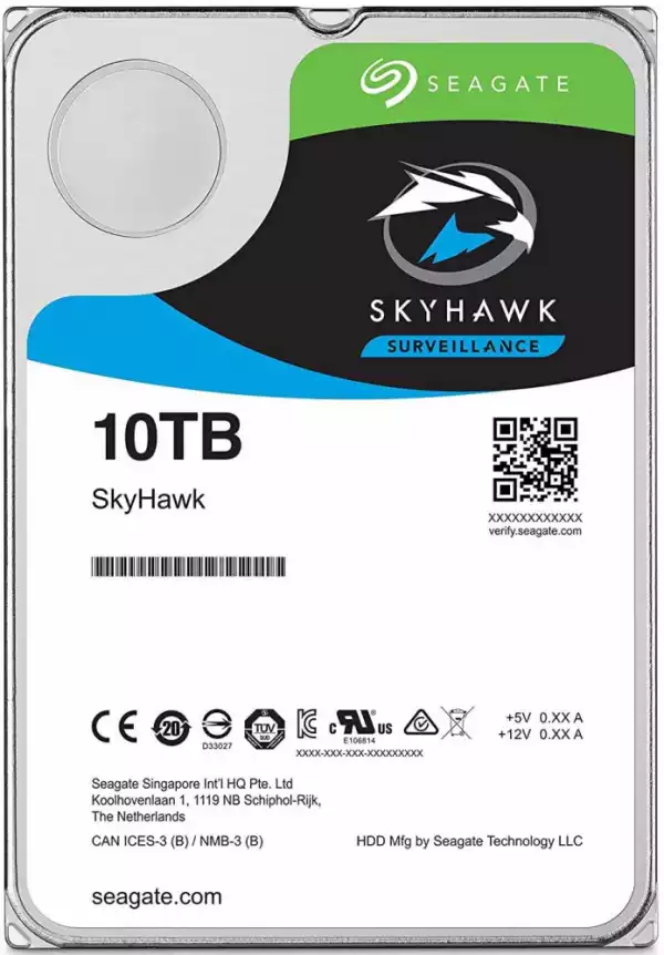 Хард диск SEAGATE SkyHawk AI ST10000VE001, 10TB, 256MB Cache, SATA 6.0Gb/s