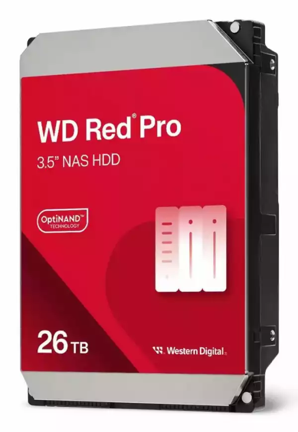 Хард диск WD Red Pro, 26TB NAS, 3.5", 512MB, 7200RPM, WD260KFGX