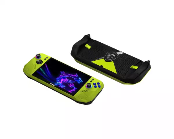 Игрова конзола MSI CLAW A8 BZ2EM-058GR - 8" IPS FHD+(1920x1200) 120Hz VRR, 24GB LPDDR5x, 1TB SSD, Windows 11 Home - Neon Green