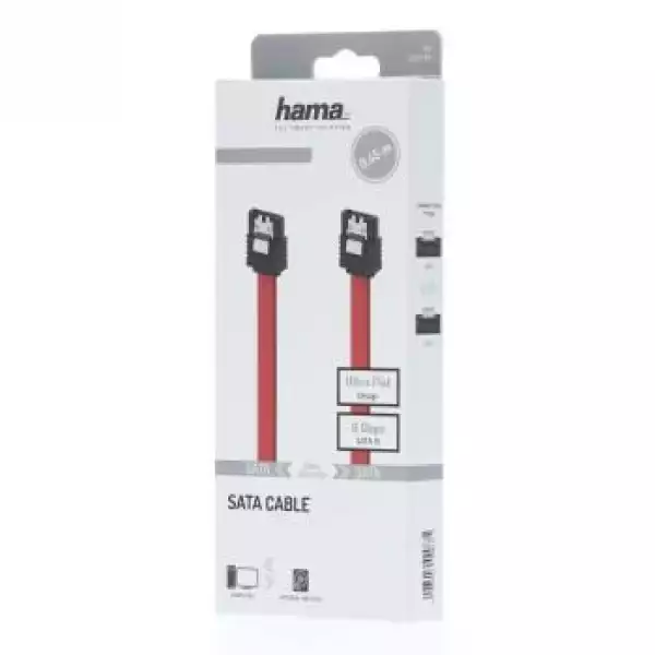 Интерфейсен кабел SATA III HAMA,6Gbit/s, 0.45 m