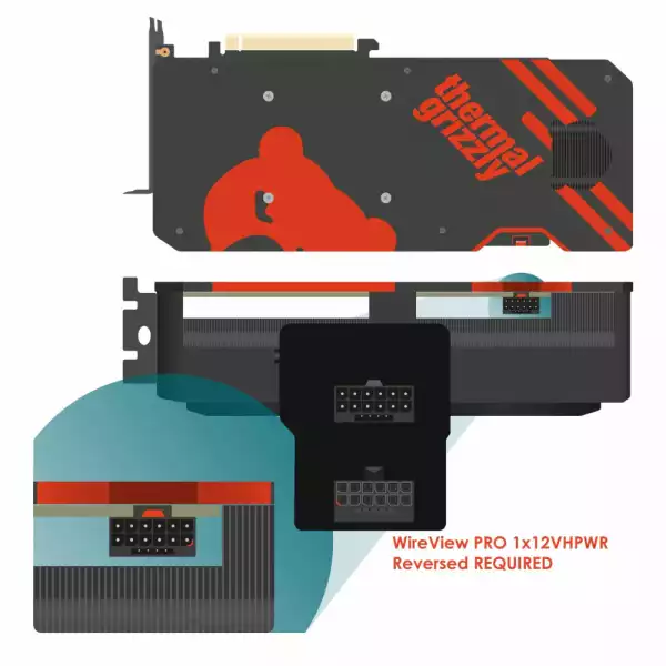 Измервател на консумацията енергия Thermal Grizzly WireView GPU Pro Reverse