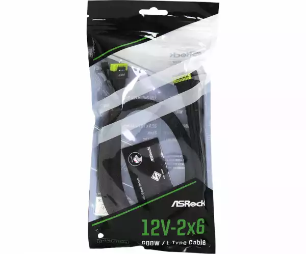 Кабел ASRock 90° 12V-2x6 600W ATX 3.1 and PCIe 5.1