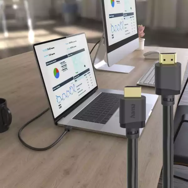 Кабел HDMI - HDMI Ultra HD, 8K, 48 Gbit/s, Ethernet, позл.конектори, 1 м