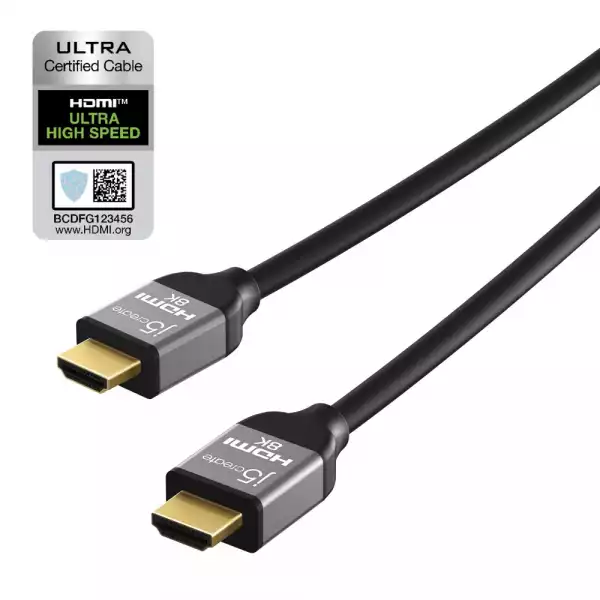 Кабел j5create JDC53, HDMI мъжко - HDMI мъжко, 8K, 48 Gbps, 2 m