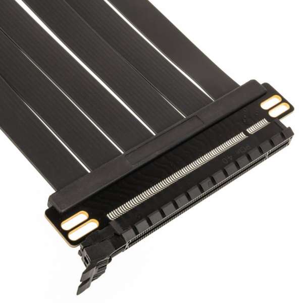 Кабел Kolink PCIe 5.0 Riser Cable, 180 градуса, 300mm - Черен