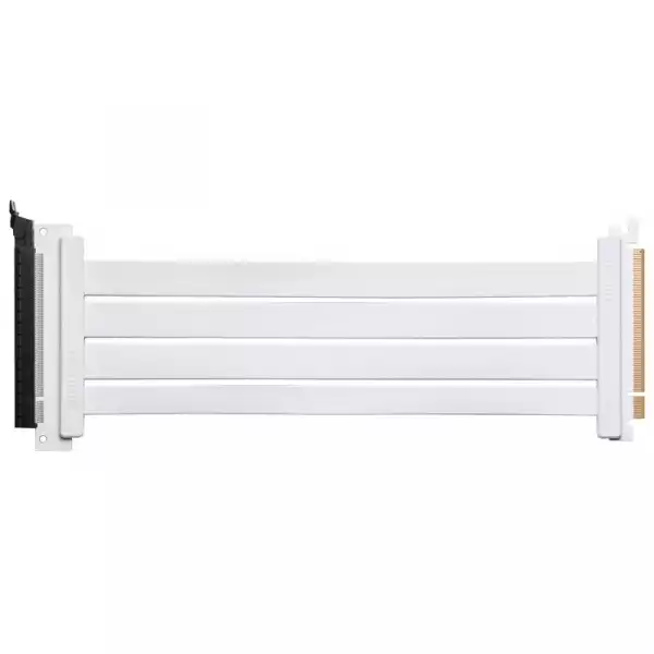 Кабел за вертикален монтаж за видео карта Phanteks Riser Cable 300mm PCI-E x16 4.0, Бял