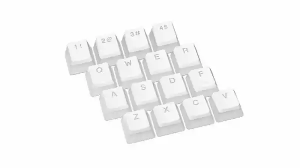 Капачки за механична клавиатура ENDORFY - 104 бр PBT, US Layout, Onyx White