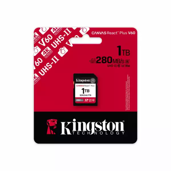 Карта памет Kingston 1TB Canvas React Plus V60 MicroSDXC