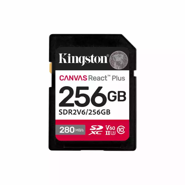 Карта памет Kingston Canvas React Plus V60 UHS-II 256GB