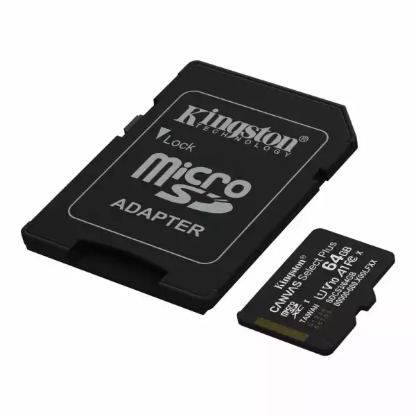 Карта памет Kingston Canvas Select Plus, microSDXC 64GB