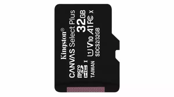 Карта памет Kingston Canvas Select Plus, 32GB, microSDHC, Class 10 UHS-I, Bulk