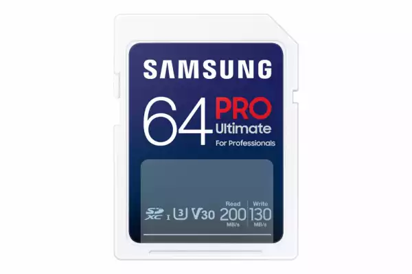 Карта памет Samsung PRO Ultimate SD Card 64GB UHS-I , U3, V30