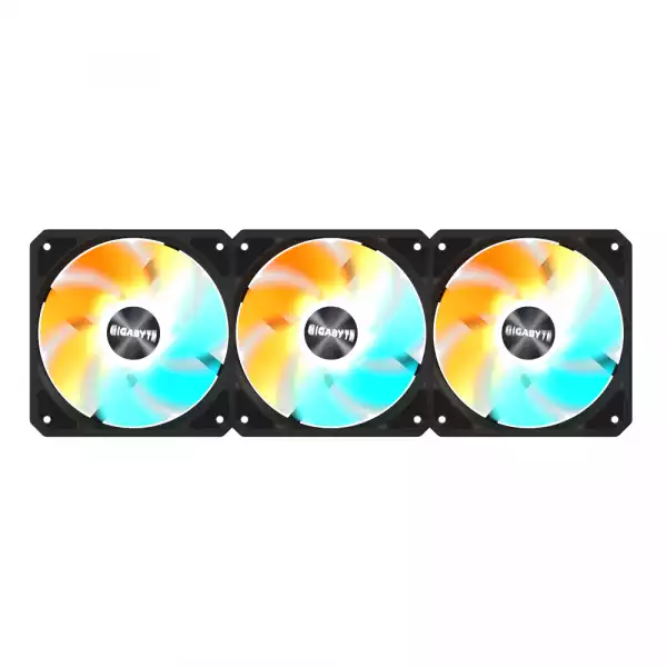 Комплект вентилатори 3-Pack GIGABYTE AORUS EZ CHAIN RVS FAN 120 - 120x120x25mm ARGB