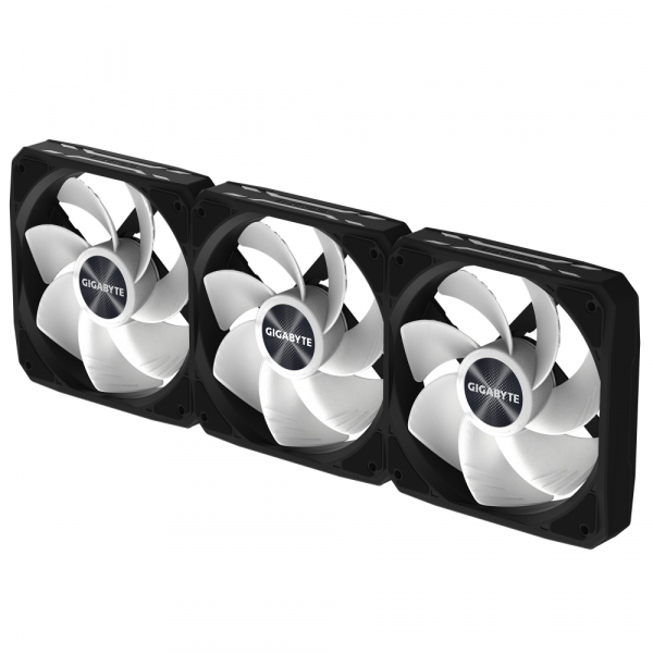 Комплект вентилатори 3-Pack GIGABYTE AORUS EZ CHAIN RVS FAN 120 - 120x120x25mm ARGB