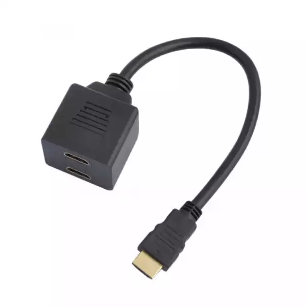 Конвертор (сплитер) ESTILLO, HDMI мъжко - 2 x HDMI женско, Черен Конвертор (сплитер) ESTILLO, HDMI мъжко - 2 x HDMI женско, Черен