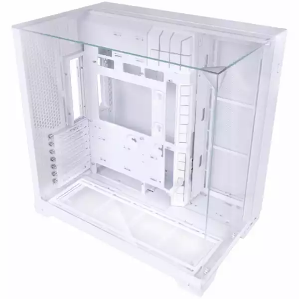 Кутия Lian Li O11 Vision Compact Mid-Tower, Tempered Glass, Бяло
