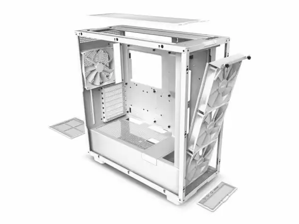 Кутия NZXT H7 Elite 2023 Matte White Mid-Tower Кутия NZXT H7 Elite 2023 Matte White Mid-Tower