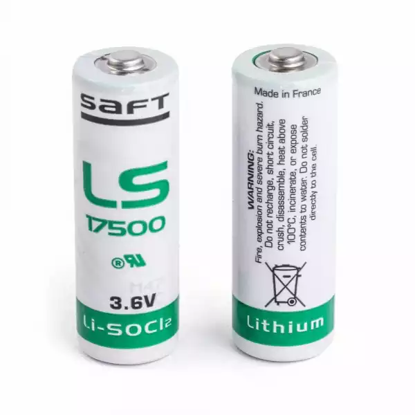 Литиево тионил хлоридна батерия 3,6V 3,4Ah  A  LS17500/STD/с пъпка/  SAFT