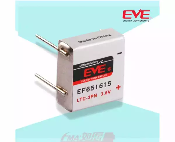 Литиево тионилхлоридна  батерия LTC-3PN  EP651615 industrial 3,6V  400mAh EVE BATTERY