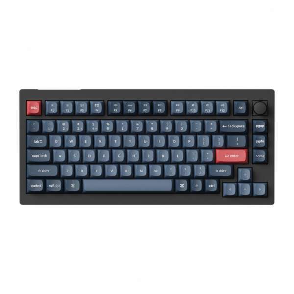 Механична клавиатура Keychron V1 MAX QMK 75% Carbon Black - Wireless