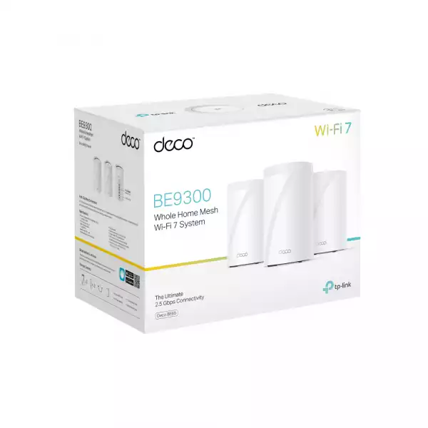 Меш система TP-Link Deco BE65 Wi-Fi 7 BE9300 - 3бр Меш система TP-Link Deco BE65 Wi-Fi 7 BE9300 - 3бр