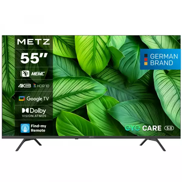 METZ Телевизор 55" UHD LED SMART TV,4K, Google TV, Frameless,2x10W METZ Телевизор 55" UHD LED SMART TV,4K, Google TV, Frameless,2x10W