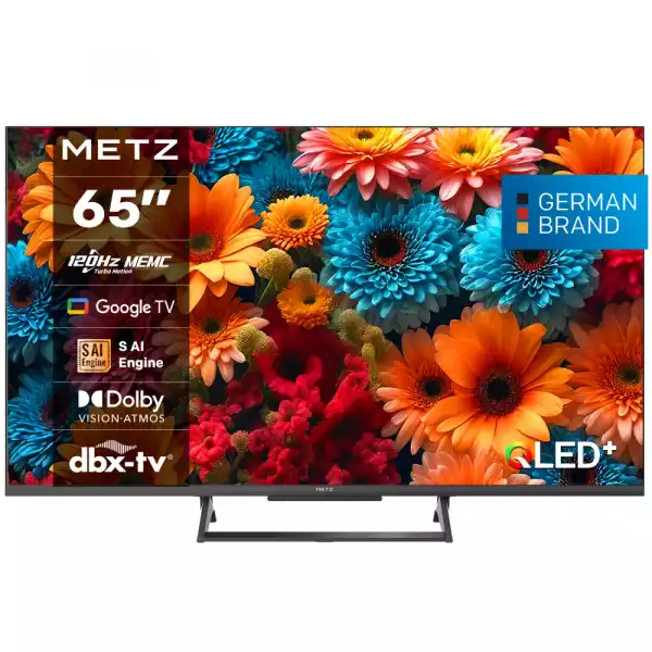 METZ Телевизор 65" 65MQF7500Z, QLED+, 4K, Google TV, 120Hz METZ Телевизор 65" 65MQF7500Z, QLED+, 4K, Google TV, 120Hz
