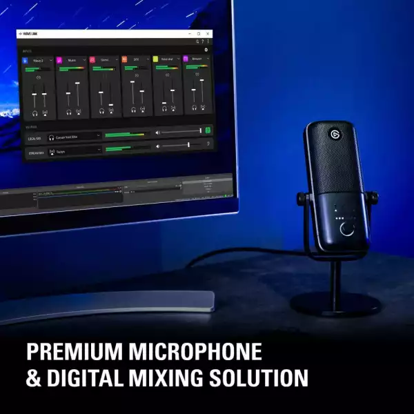Настолен микрофон Elgato Wave 3