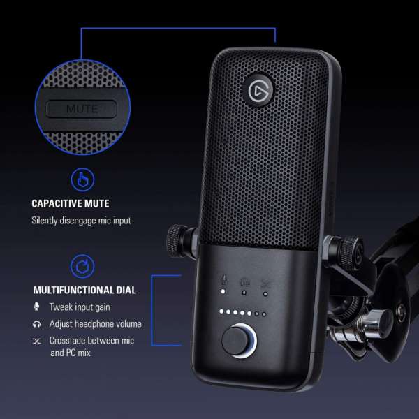 Настолен микрофон Elgato Wave 3