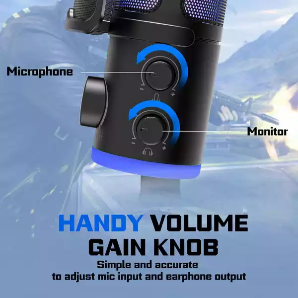 Настолен микрофон FIFINE AM6 RGB - Black