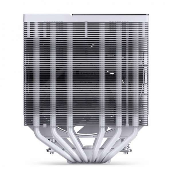 Охладител за процесор Jonsbo CC90 Dual Tower 130mm Display - Бял