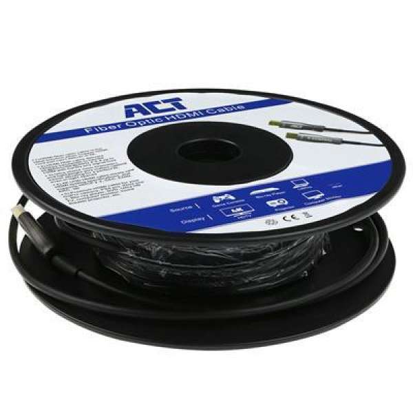 Оптичен хибриден кабел ACT AK4031, DisplayPort 1.4 мъжко - DisplayPort 1.4 мъжко, 15 м, Черен Оптичен хибриден кабел ACT AK4031, DisplayPort 1.4 мъжко - DisplayPort 1.4 мъжко, 15 м, Черен