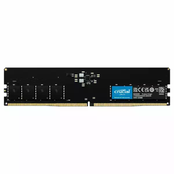 Памет Crucial 16GB DDR5 5600MHz CL46 UDIMM CT16G56C46U5