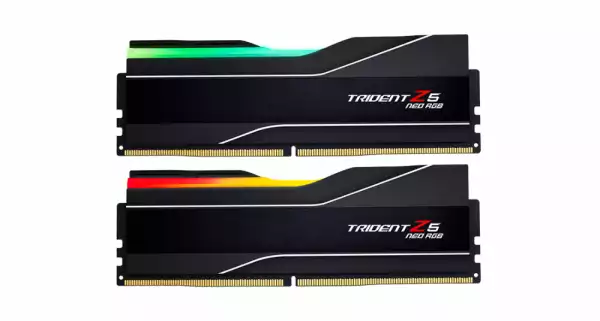 Памет G.SKILL Trident Z5 Neo RGB Black 64GB(2x32GB) DDR5 6000MHz F5-6000J3040G32GX2-TZ5NR