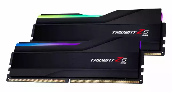 Памет G.SKILL Trident Z5 RGB Black 64GB(2x32GB) DDR5 6400MHz Intel XMP F5-6400J3239G32GX2-TZ5RK