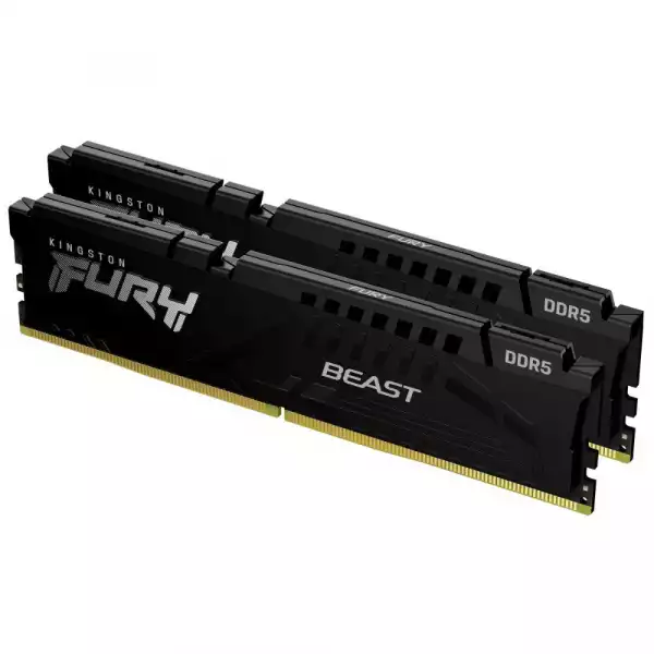 Памет Kingston FURY Beast Black 32GB(2x16GB) DDR5 5600MHz KF556C40BBK2-32