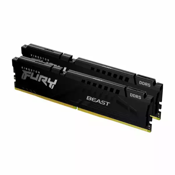 Памет Kingston FURY Beast Black 64GB(2x32GB) DDR5 5200MHz CL40 Памет Kingston FURY Beast Black 64GB(2x32GB) DDR5 5200MHz CL40