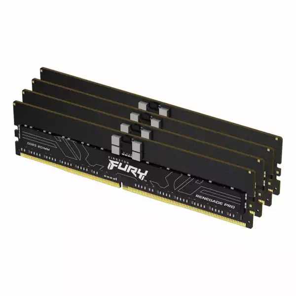 Памет Kingston FURY Renegade Pro 128GB(4x32GB) DDR5 6400MHz CL32 RDIMM - KF564R32RBK4-128