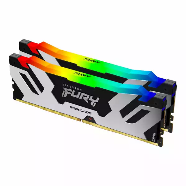Памет Kingston Fury Renegade Silver/Black RGB 32GB(2x16GB) DDR5 7200MHz CL38