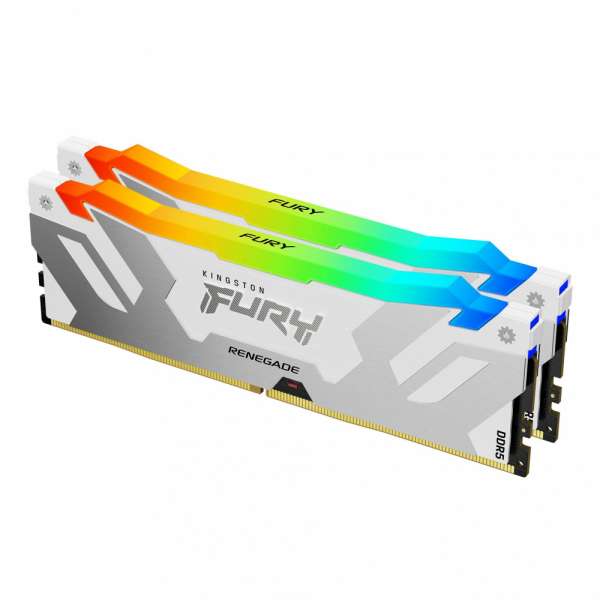 Памет Kingston Fury Renegade White RGB 32GB(2x16GB) DDR5 Памет Kingston Fury Renegade White RGB 32GB(2x16GB) DDR5