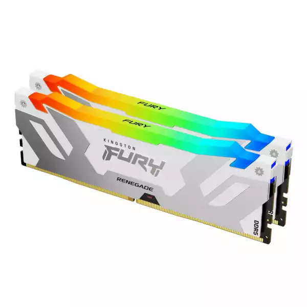 Памет Kingston Fury Renegade White RGB 32GB(2x16GB) DDR5 Памет Kingston Fury Renegade White RGB 32GB(2x16GB) DDR5