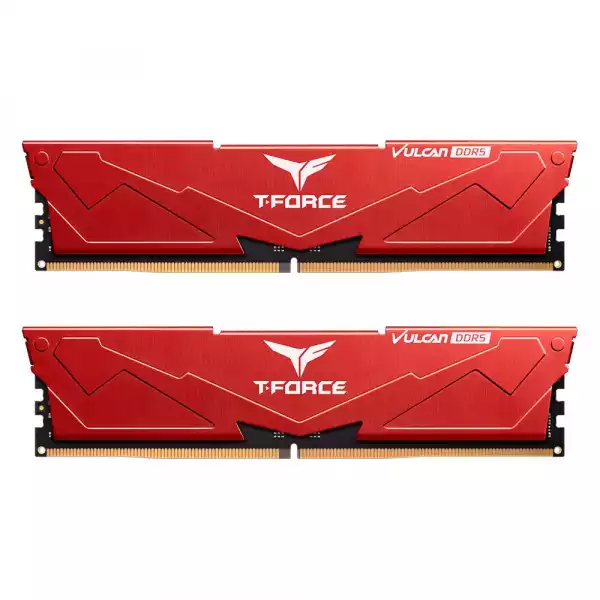 Памет Team Group T-Force Vulcan Red DDR5 32GB (2x16GB) 6000MHz CL30 Памет Team Group T-Force Vulcan Red DDR5 32GB (2x16GB) 6000MHz CL30