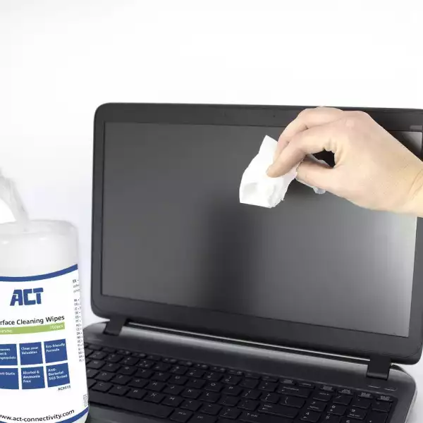 Почистващи кърпи ACT AC9515, За клавиатури, LCD монитори, 100 бр. Почистващи кърпи ACT AC9515, За клавиатури, LCD монитори, 100 бр.
