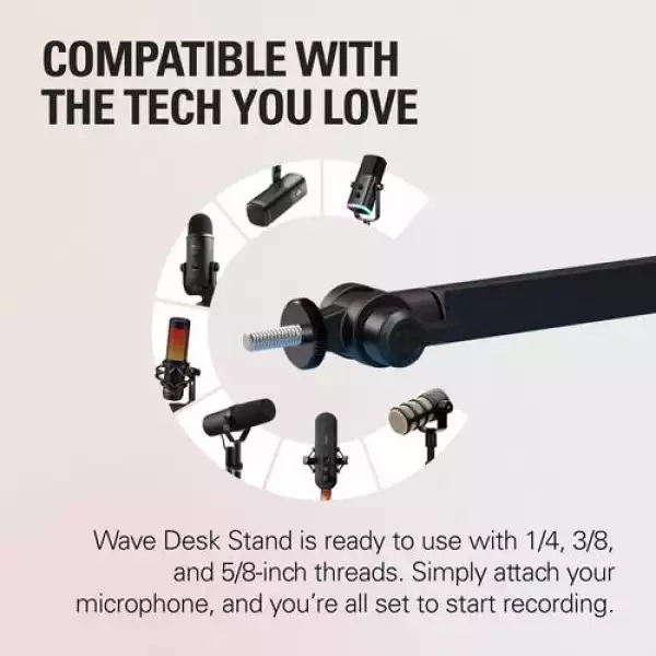 Поставка за микрофон Elgato Wave Desk Stand Поставка за микрофон Elgato Wave Desk Stand