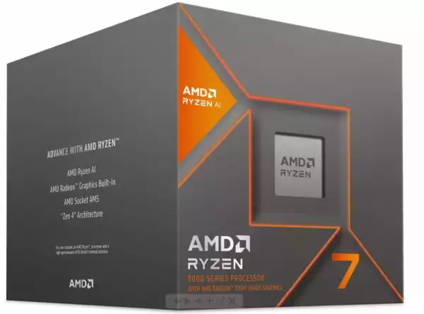 Процесор AMD RYZEN 7 8700G, 8-Core 4.2GHz (Up to 5.1GHz) 24MB Cache, 65W, AM5, BOX