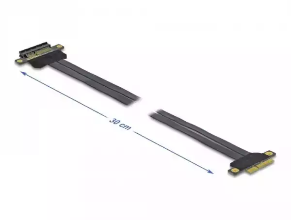 Riser карта DeLock, PCI Express x4 към x4, 30 см.