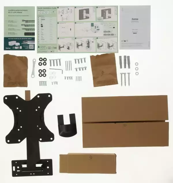 Стенна стойка за TV HAMA, 19"-48", 220826
