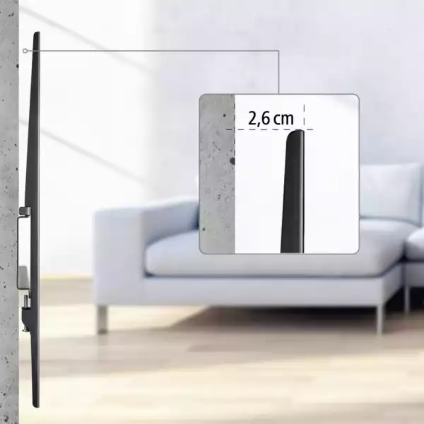 Стенна стойка за TV Hama Ultraslim FIX ,XL, 90", 229 см, 800х400, до 100 кг Стенна стойка за TV Hama Ultraslim FIX ,XL, 90", 229 см, 800х400, до 100 кг