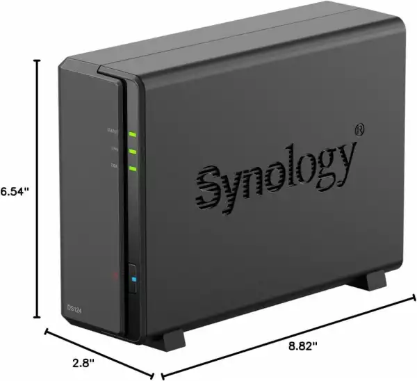 Сторидж NAS Synology DS124, 1-диск, Small&Home office Сторидж NAS Synology DS124, 1-диск, Small&Home office